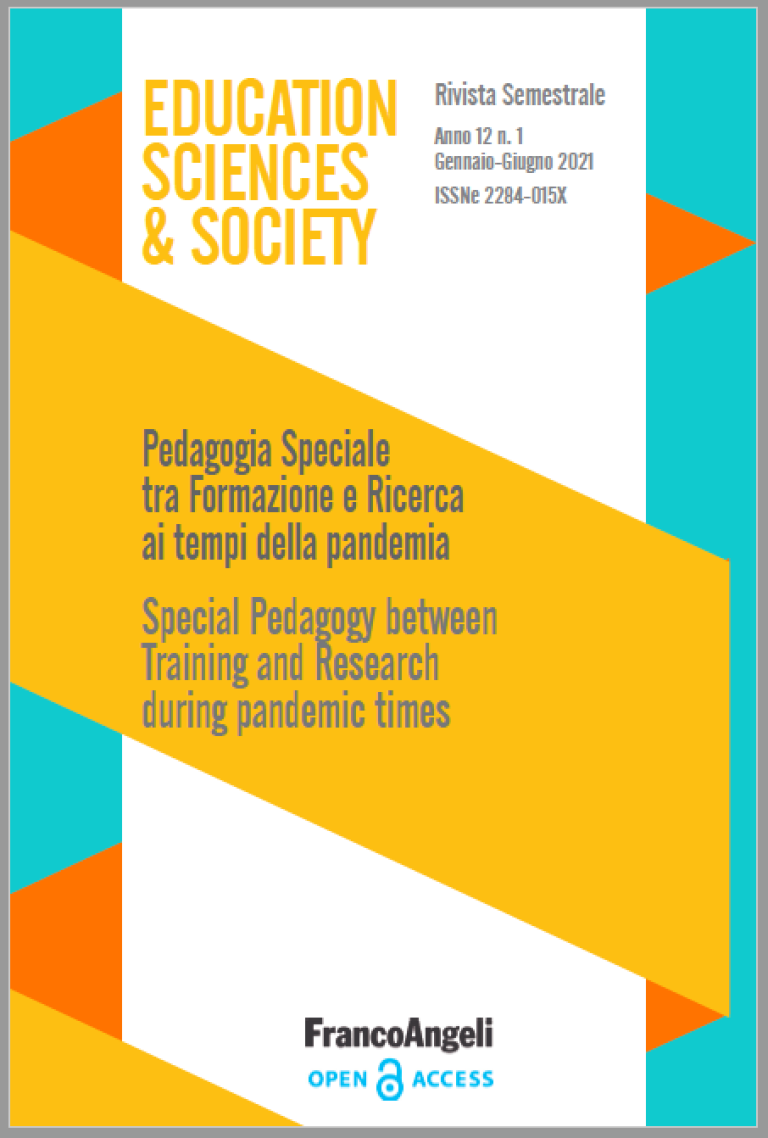 S. Maggiolini, P. Molteni, E. Zanfroni, R. Sala, L. d’Alonzo, “The teachers’ educational needs for early detection of difficulties in kindergarden”, EDUCATION SCIENCES & SOCIETY, anno 12, n.1, giugno 2021