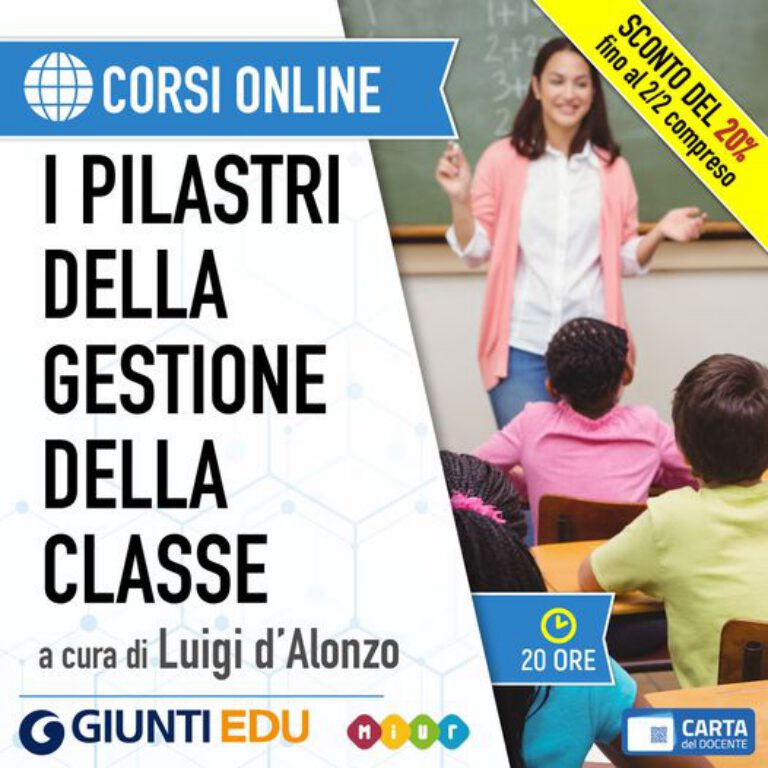 CORSO ONLINE: I pilastri della gestione della classe