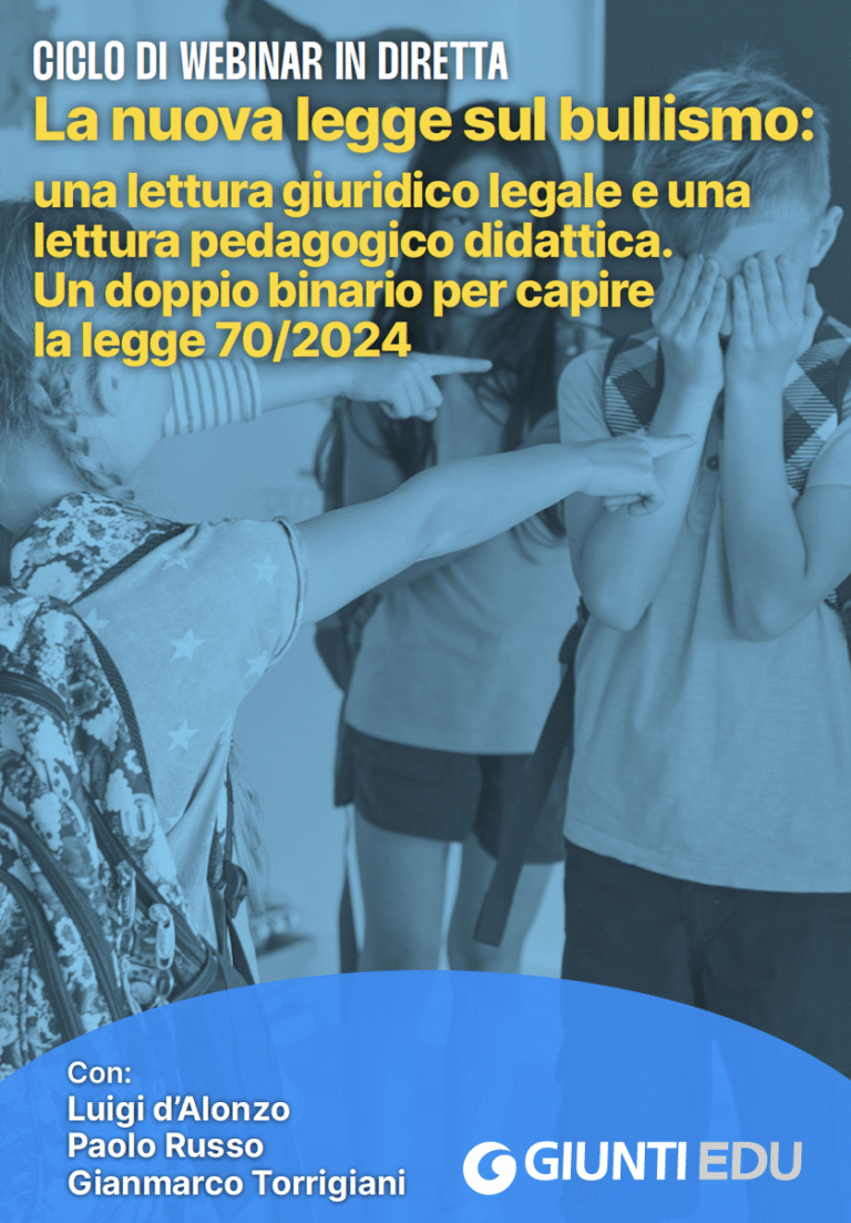 Ciclo di Webinar: LA NUOVA LEGGE SUL BULLISMO