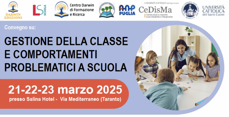 Convegno: GESTIONE DELLA CLASSE E COMPORTAMENTI PROBLEMATICI A SCUOLA
