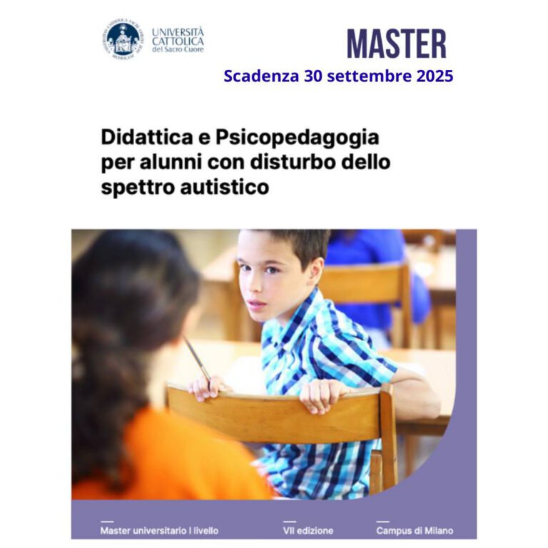 Didattica e Psicopedagogia per alunni con disturbo dello spettro autistico